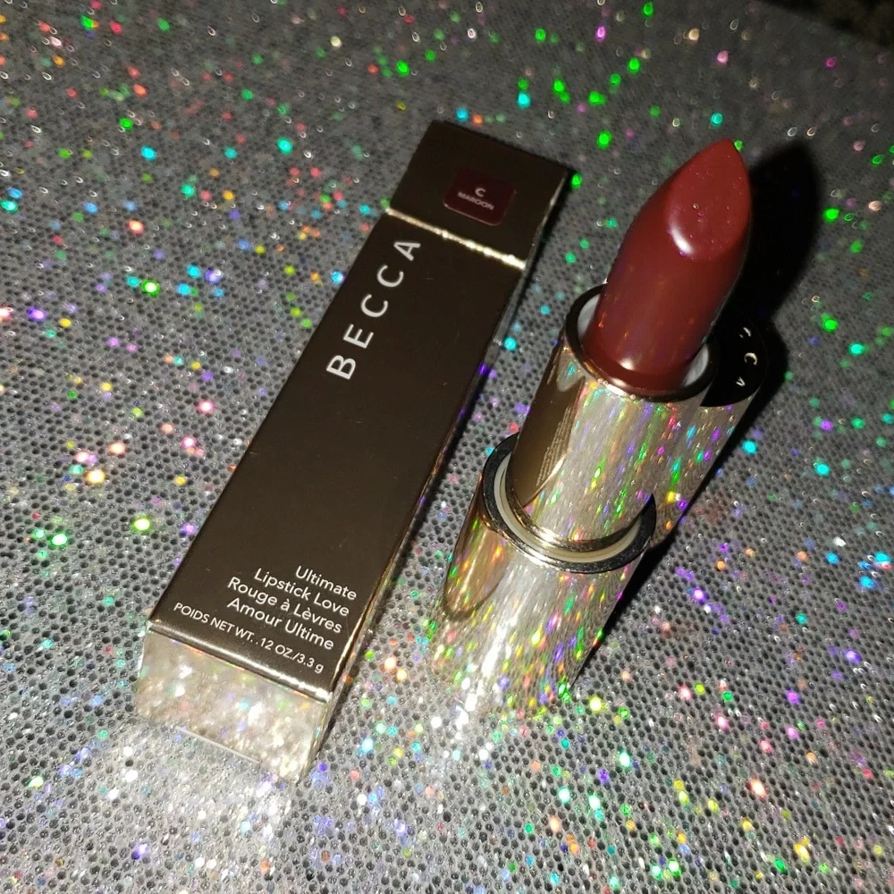 🌟HP🌟🧚‍♀️MAROON BECCA DISCONTINUED Ultimate Lipstick Love NWT
